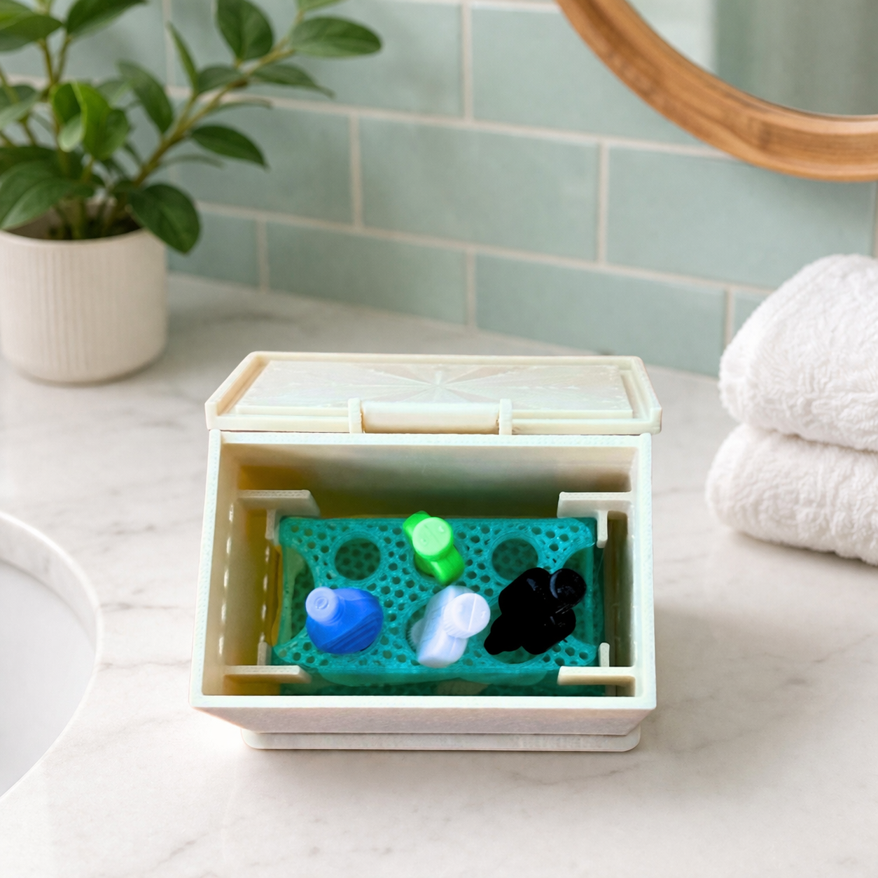 FlosSafe · Countertop · Marble effect - Compatible with TePe