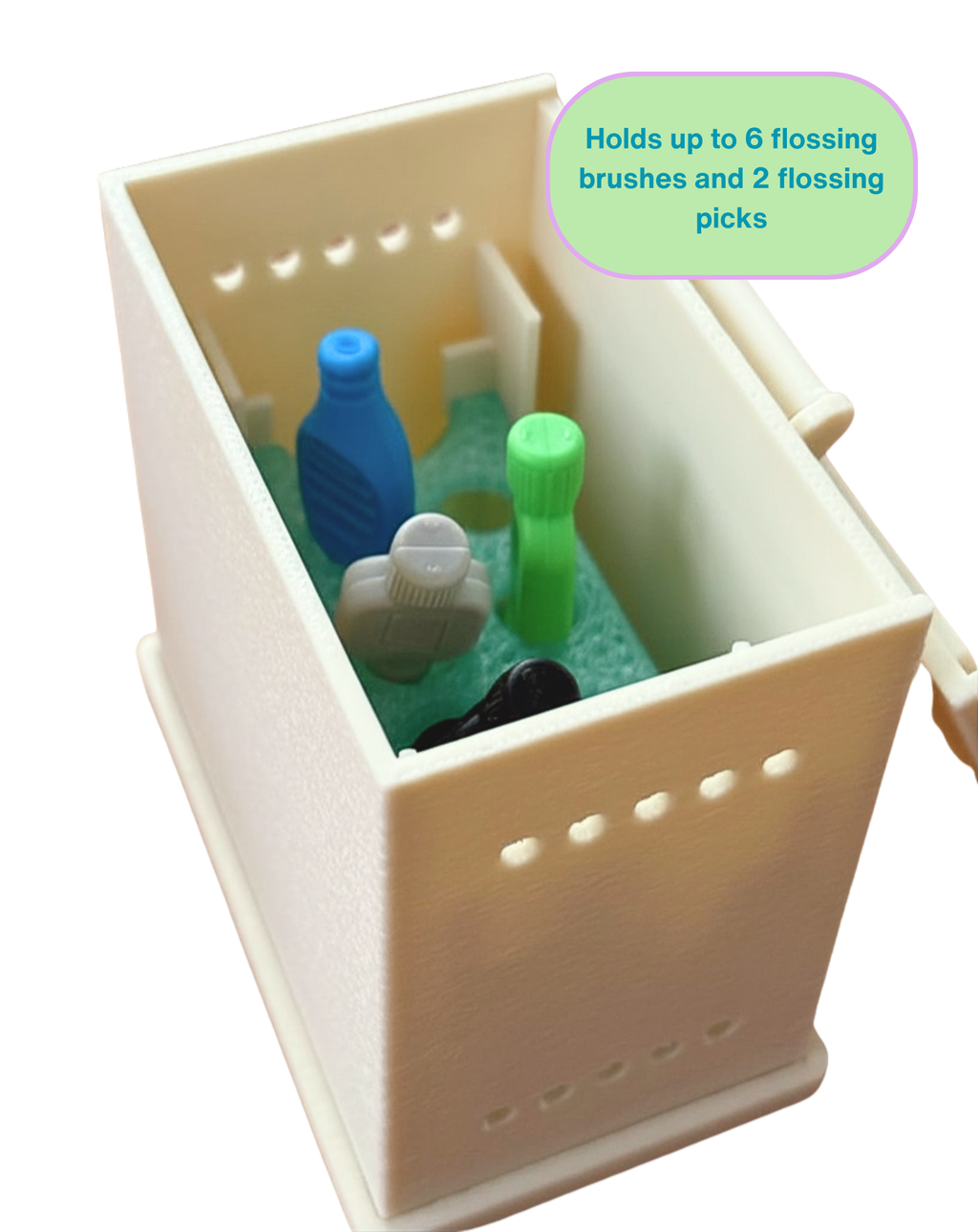 FlosSafe · Countertop · Interdental Brush Holder - Compatible with TePe